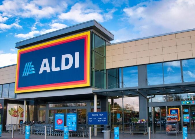 Photo shows an Aldi supermarket. Aldi Süd recently announced that more than half its food range is now plant-based