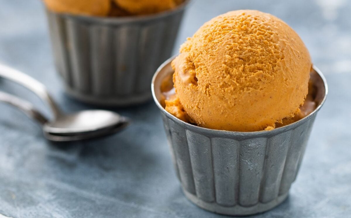 candied sweet potato ice cream with plant-based marshmallows for wholesome orange veggie recipes