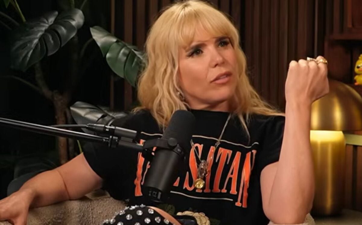 Photo shows Paloma Faith on the The Romesh Ranganathan Show, where Faith and Ranganathan tried plant-based cheeses
