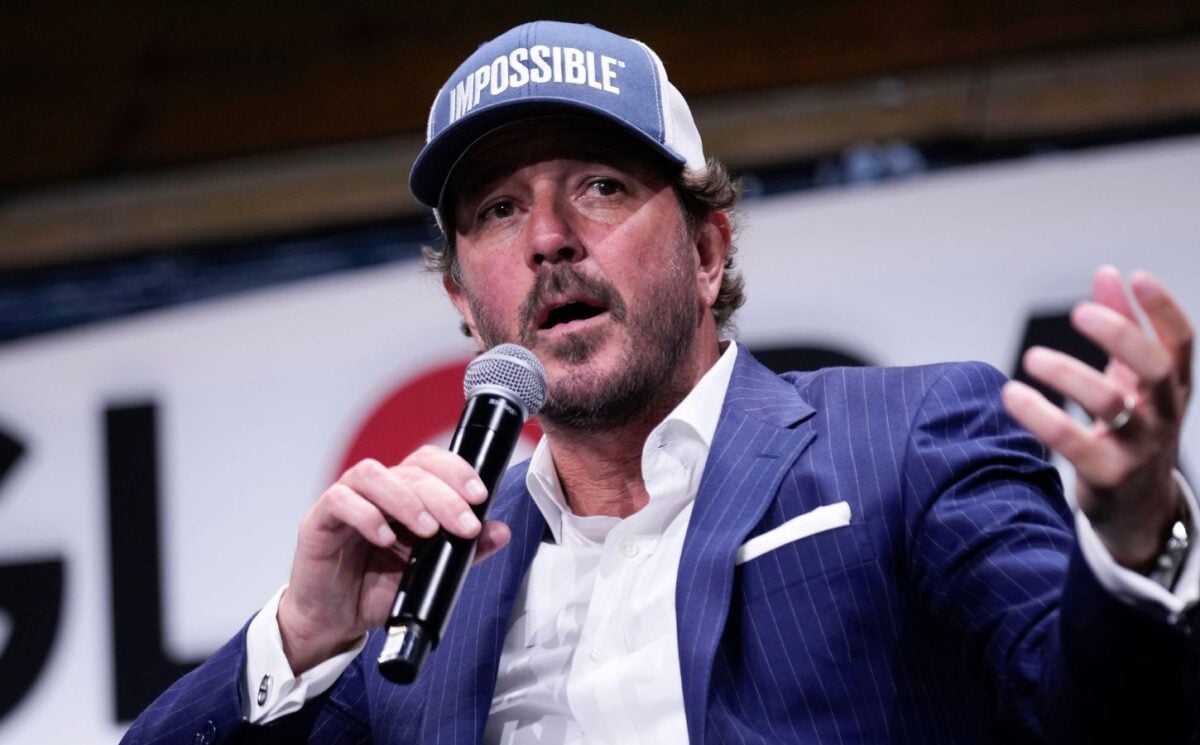 Photo shows Impossible Foods CEO Peter McGuinness, who recently said that the plant-based sector was too "woke"