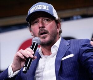 Photo shows Impossible Foods CEO Peter McGuinness, who recently said that the plant-based sector was too "woke"