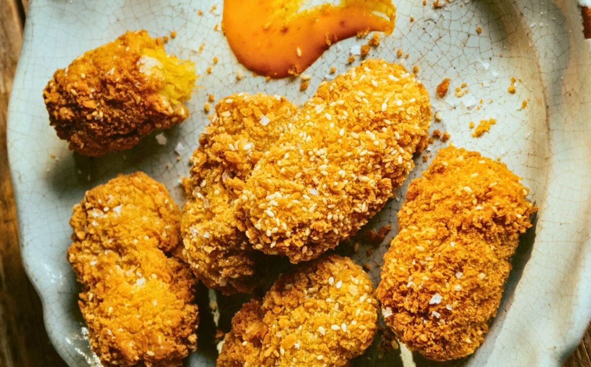 pumpkin croquettes with Chinese five spice and panko breadcrumbs