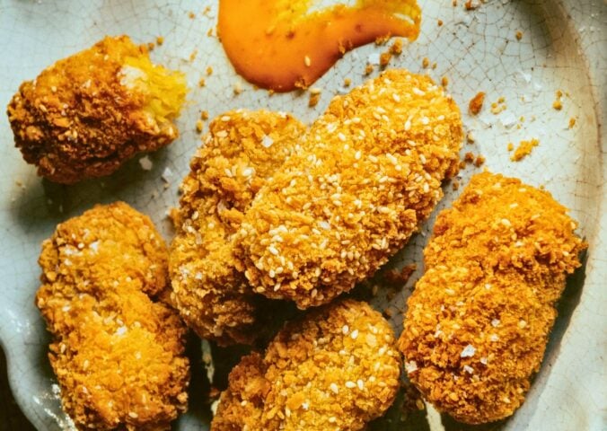 pumpkin croquettes with Chinese five spice and panko breadcrumbs