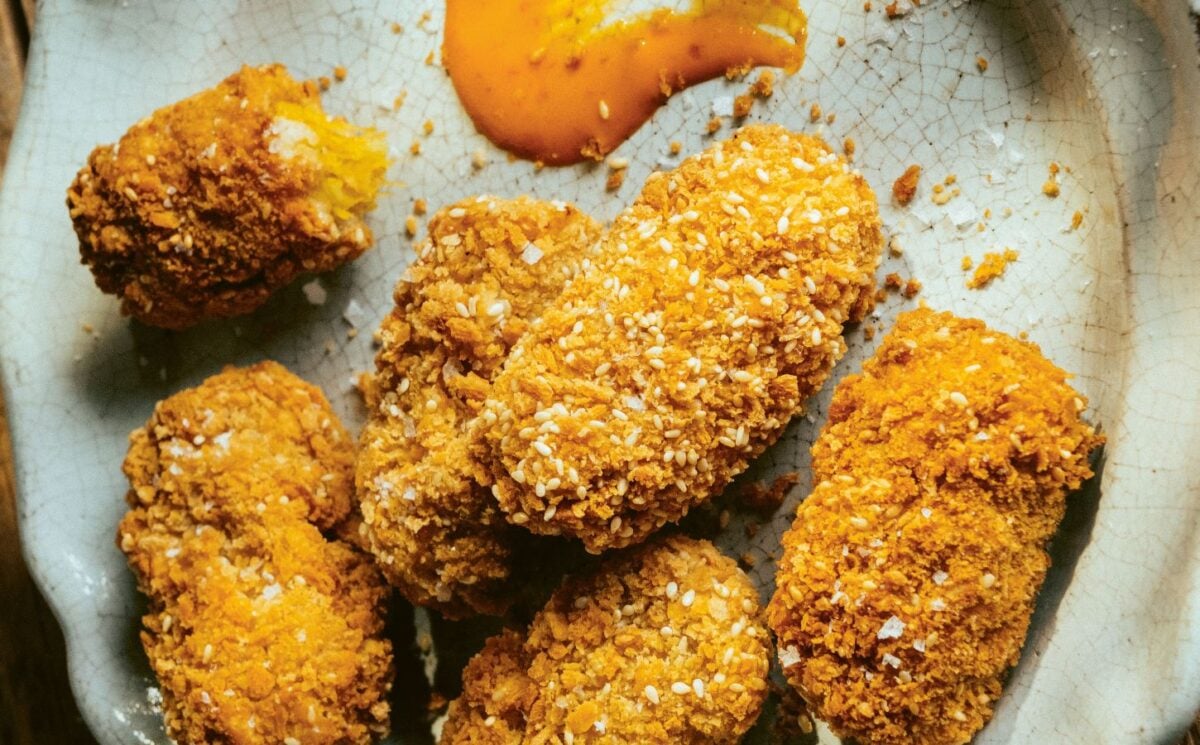 pumpkin croquettes with Chinese five spice and panko breadcrumbs for wholesome orange veggie recipes
