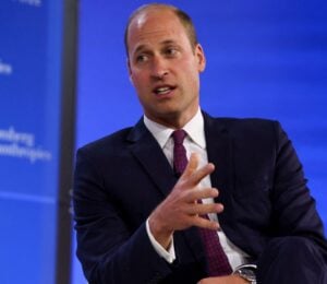 Photo shows Prince William speaking at a previous Earthshot Prize event. This year's Earthshot Prize banquet menu will be vegan