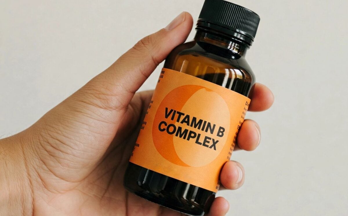 a bottle of vitamin B capsules for the article that helps you choose the best b12 supplement