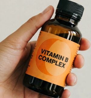 a bottle of vitamin B capsules for the article that helps you choose the best b12 supplement