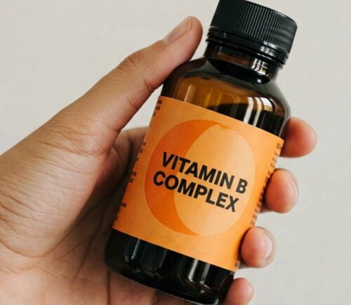a bottle of vitamin B capsules for the article that helps you choose the best b12 supplement