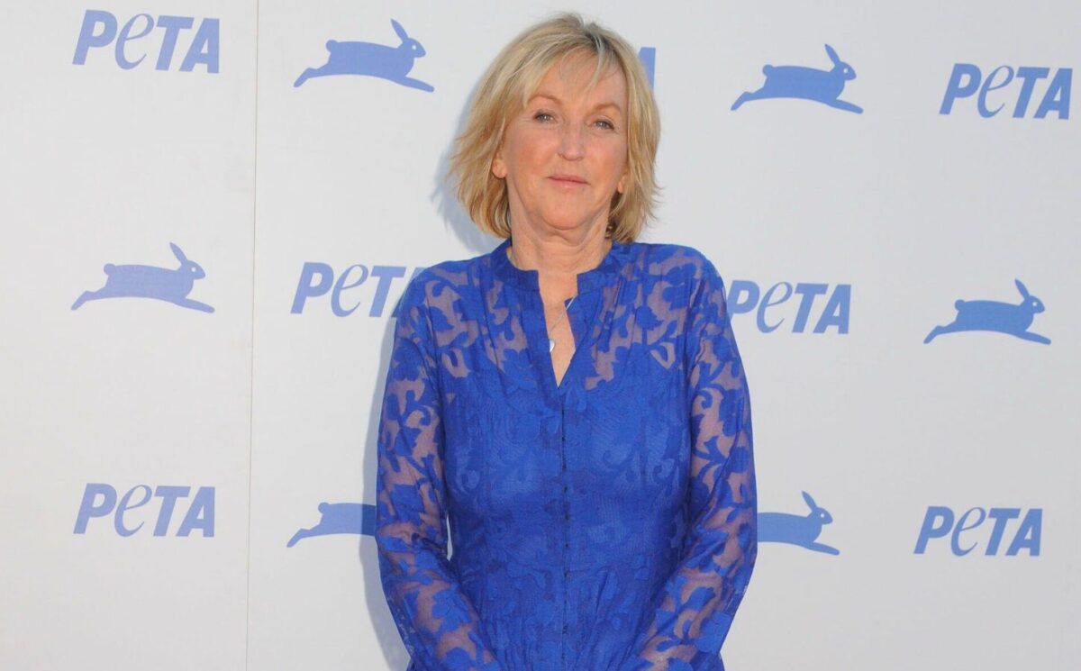 Photo shows Ingrid Newkirk, the president and founder of People for the Ethical Treatment of Animals (PETA), at the PETA 35th Anniversary Gala in 2015