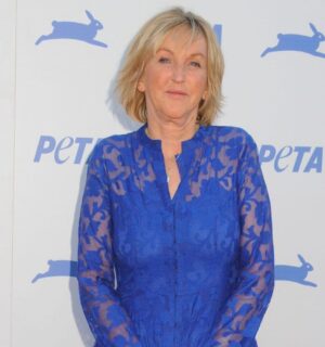 Photo shows Ingrid Newkirk, the president and founder of People for the Ethical Treatment of Animals (PETA), at the PETA 35th Anniversary Gala in 2015