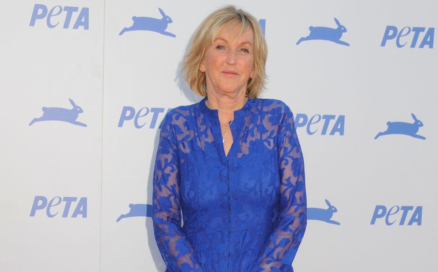 Photo shows Ingrid Newkirk, the president and founder of People for the Ethical Treatment of Animals (PETA), at the PETA 35th Anniversary Gala in 2015