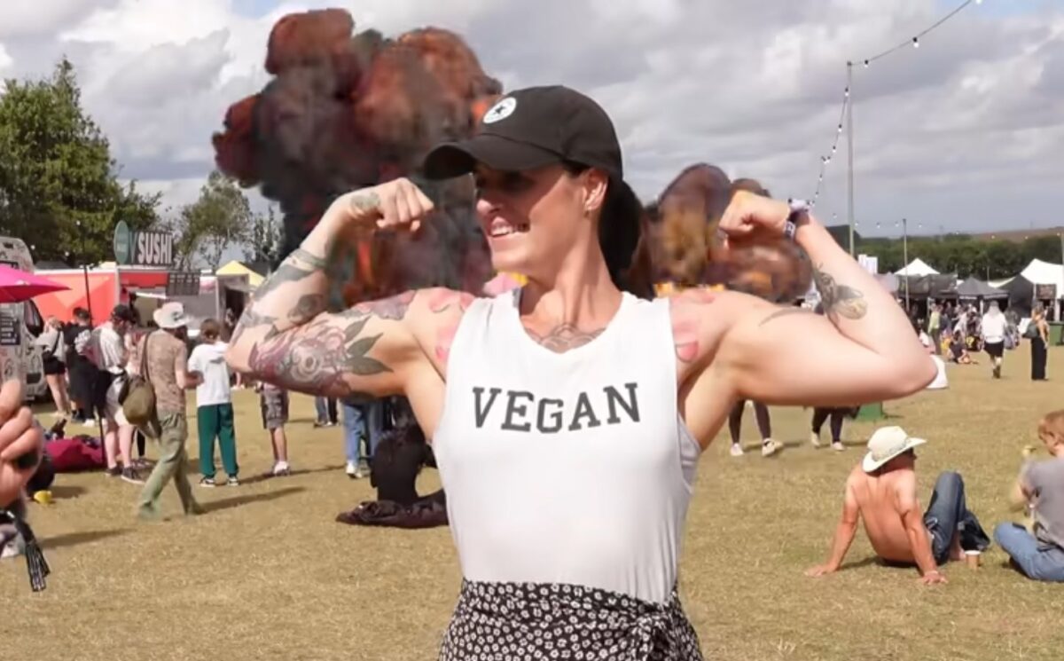Athlete who has been vegan for 9 years interviewed by Daynesh explaining where vegan athletes get their protein