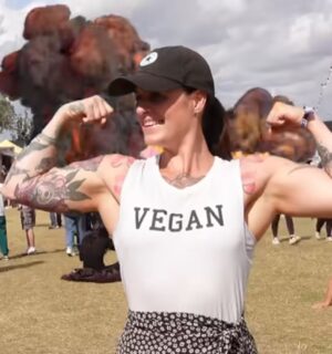 Athlete who has been vegan for 9 years interviewed by Daynesh explaining where vegan athletes get their protein