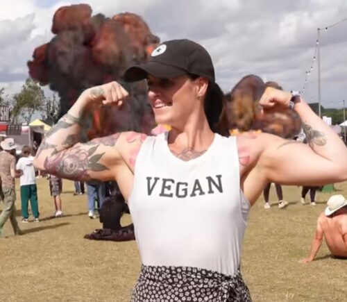 Athlete who has been vegan for 9 years interviewed by Daynesh explaining where vegan athletes get their protein