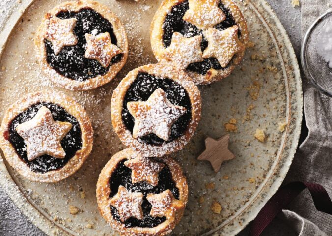 festive plant based mince pies with apples, dates, and sultanas