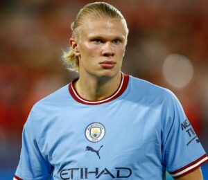 Photo shows footballer Erling Haaland, who recently shared that he drinks raw milk