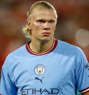 Photo shows footballer Erling Haaland, who recently shared that he drinks raw milk