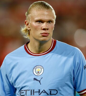 Photo shows footballer Erling Haaland, who recently shared that he drinks raw milk