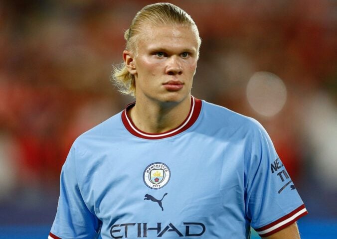 Photo shows footballer Erling Haaland, who recently shared that he drinks raw milk