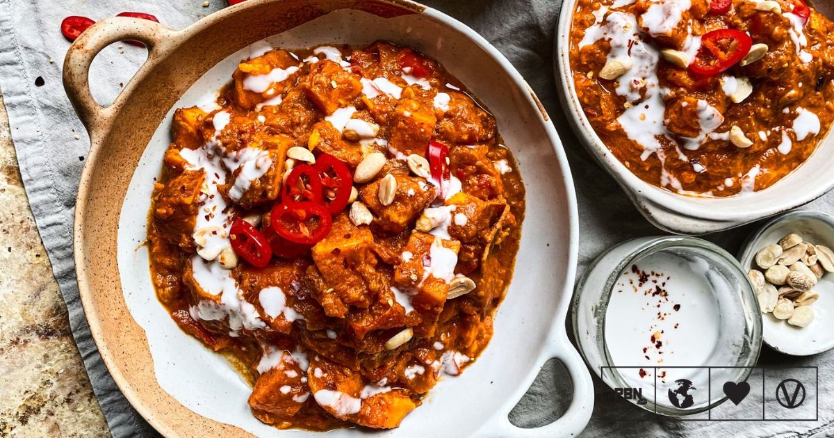 Gambian Stew With Easy Peanut Hummus (Domoda)