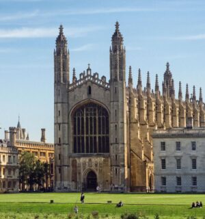 Photo shows one of the most famous Cambridge University buildings