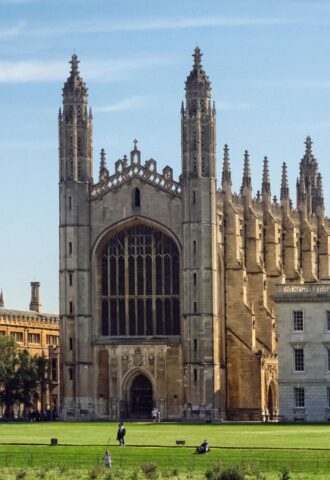 Photo shows one of the most famous Cambridge University buildings