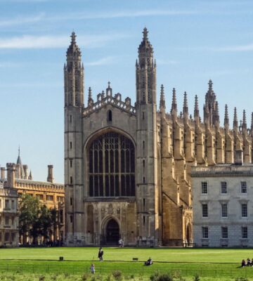 Photo shows one of the most famous Cambridge University buildings