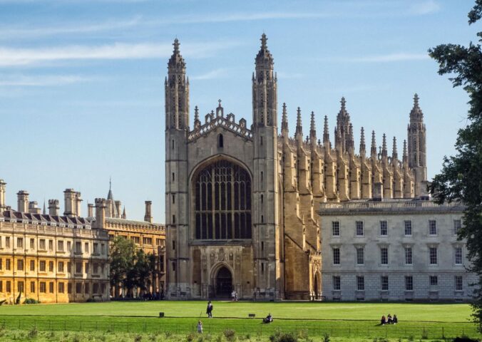 Photo shows one of the most famous Cambridge University buildings