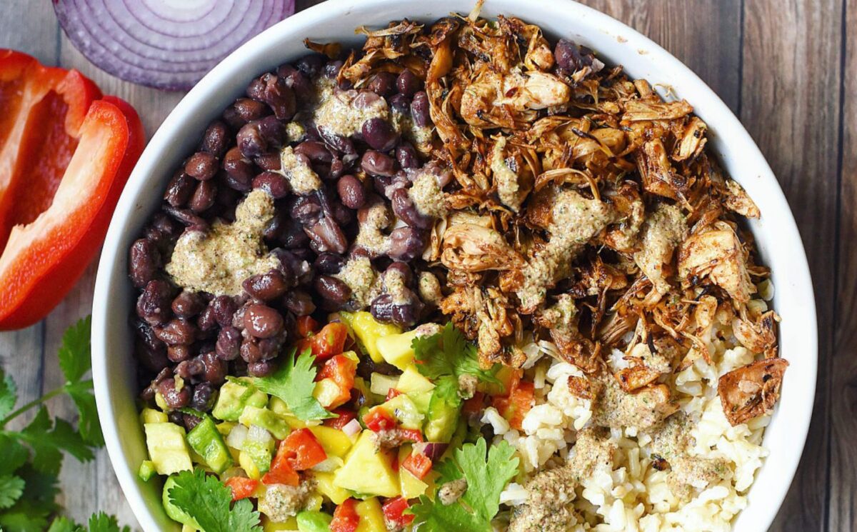 Jamaican jerk jackfruit with fresh mango salsa for Jamaican and Caribbean-inspired recipes