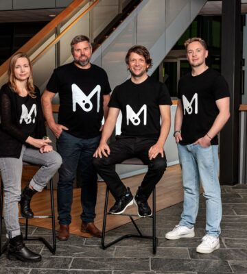Melt&Marble's chief experience officers (CxOs), pictured here together, are: CEO Anastasia Krivoruchko, CTO Tue Hodal, CSO Florian David, and CBO Thomas Cresswell.