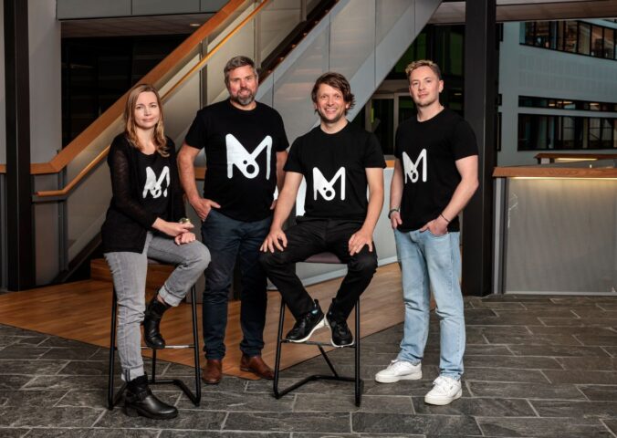 Melt&Marble's chief experience officers (CxOs), pictured here together, are: CEO Anastasia Krivoruchko, CTO Tue Hodal, CSO Florian David, and CBO Thomas Cresswell.