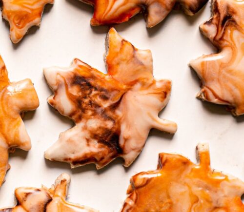 gluten-free spiced pecan sugar cookies with allspice, almond and vanilla extract, and a simple icing