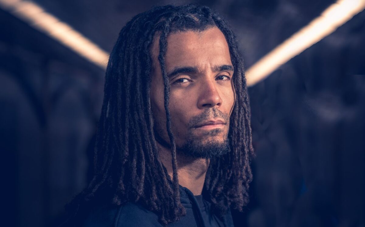 Photo shows award-winning writer, rapper, and activist Akala, who was just announced as one of the performers at Vegan Camp Out 2026