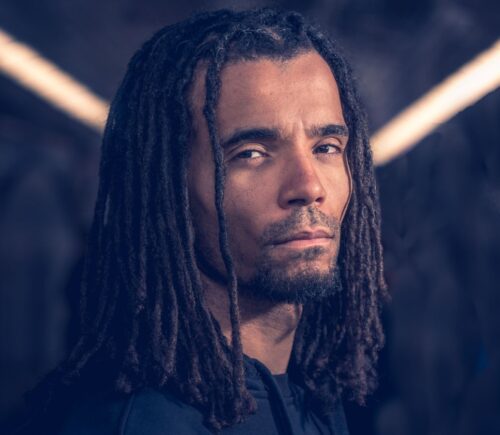 Photo shows award-winning writer, rapper, and activist Akala, who was just announced as one of the performers at Vegan Camp Out 2026
