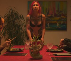 Photo shows a scene from the upcoming film 'Cooked With Love,' a vegan mystery thriller from Bruno Bilandzija