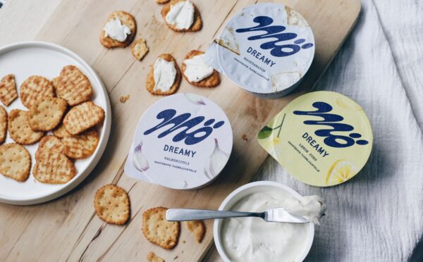 Photo shows some of the vegan cheese products made by Mö Foods