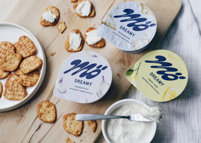 Photo shows some of the vegan cheese products made by Mö Foods