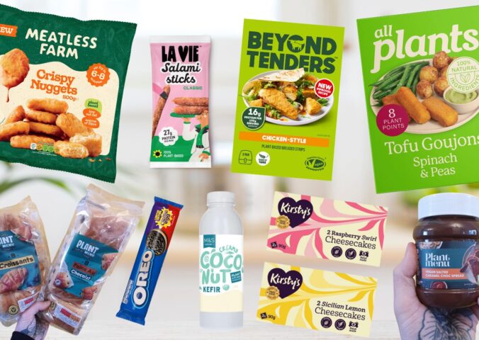 Photo shows a selection of the products and packaging from Plant Based News's biggest food launches of Veganuary 2026 roundup
