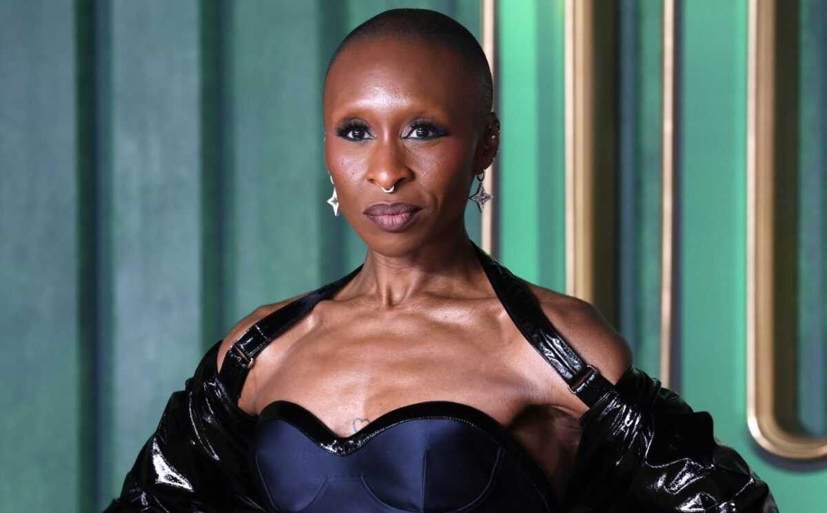 Photo shows vegan actor Cynthia Erivo at the European premiere for 'Wicked: For Good' in London