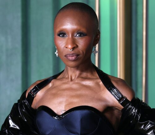 Photo shows vegan actor Cynthia Erivo at the European premiere for 'Wicked: For Good' in London