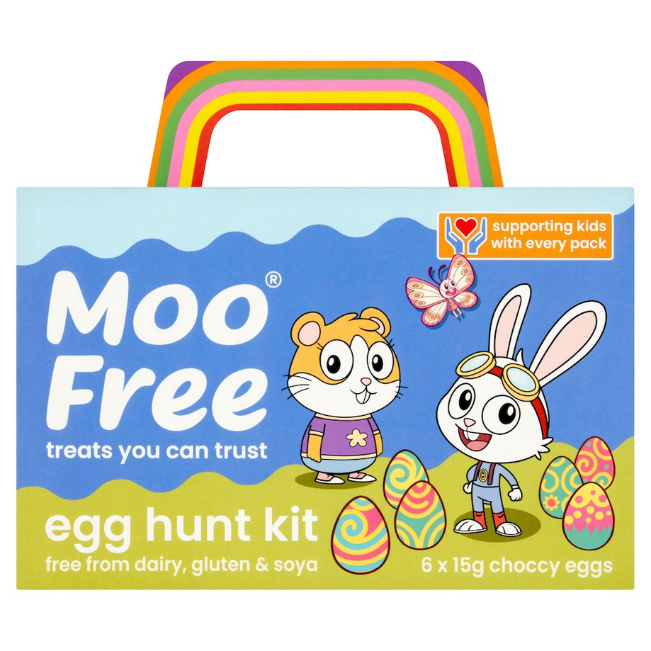 Photo shows the Moo Free chocolate "egg hunt kit." Photo shows the Tesco Finest Salted Caramel Mini Eggs. Photo shows the NoMo "Ultimate Egg." These are the best vegan Easter eggs of 2026 so far.