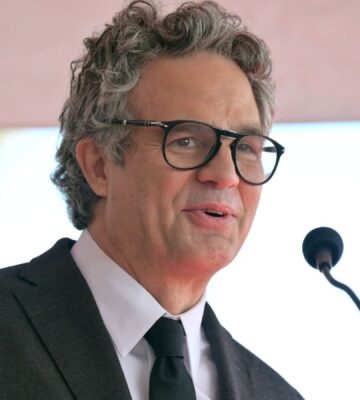 Photo shows actor Mark Ruffalo speaking into a microphone. Mark Ruffalo recently tried a vegan Greggs sausage roll while appearing on JOE’s “The British Test."