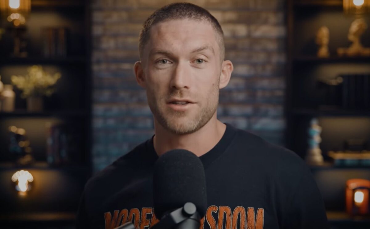 Photo shows Chris Williamson, the podcaster behind 'Modern Wisdom,' in a recent video on his YouTube channel where he discussed trying and then quitting the carnivore diet