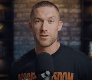 Photo shows Chris Williamson, the podcaster behind 'Modern Wisdom,' in a recent video on his YouTube channel where he discussed trying and then quitting the carnivore diet