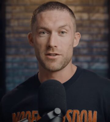 Photo shows Chris Williamson, the podcaster behind 'Modern Wisdom,' in a recent video on his YouTube channel where he discussed trying and then quitting the carnivore diet