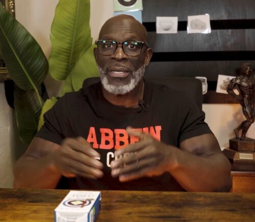 Photo shows Carnivore diet advocate Eddie Abbew, who recently said that tofu “is not food.”