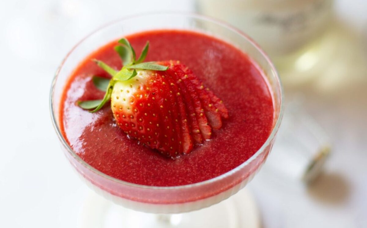 coconut and lime panna cotta with strawberry coulis for strawberry recipes