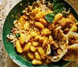 Goan Butter Bean Curry with coconut milk and spices