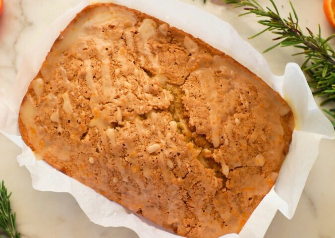 rosemary clementine cake with olive oil and gluten-free flour