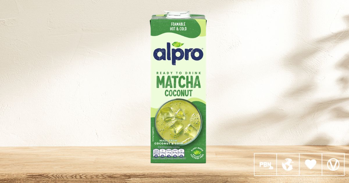 Alpro Launches UK’s First Matcha-Flavored Coconut And Soy Milk